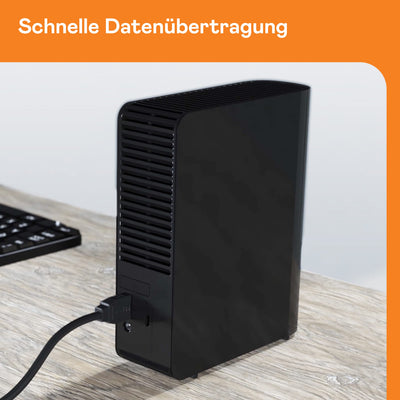 WD Elements Desktop-Speicher 18 TB (Desktop-Speicher USB 3.0-kompatibel, Zusatzspeicher für Fotos, Musik, Videos und alle anderen Dateien, stoßfest) Schwarz