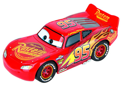 Carrera Speed Arena Disney Pixar Cars I Slotbahn Kinder 1:50 – Mobile Rennbahn im Koffer mit Lightning McQueen & Cruz Ramirez – Rennspaß to go für Zuhause, unterwegs & Kindergeburtstag