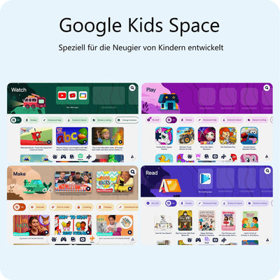 plimpton Kids Tablet 10 Zoll, Kinder Tablet mit Android 15, 9GB RAM+64GB ROM(512GB Erweiterbar) Tablets für Kinder mit Schutzhülle, Kindersicherung, BT 5.0, WiFi, Dual Kamera