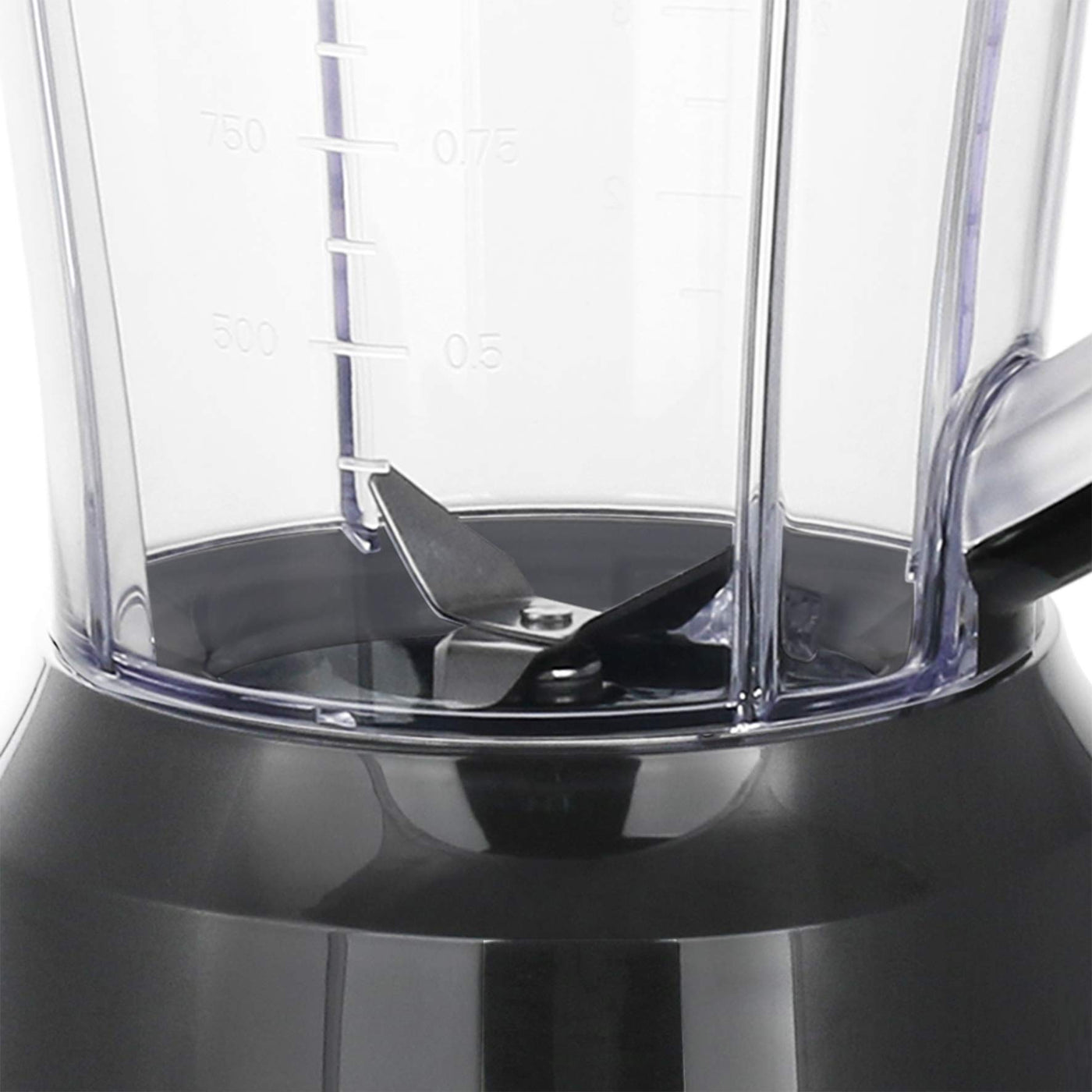 Emerio Standmixer BPA frei Crush Ice Funktion 1.5l Behälter 2 Geschwindigkeiten + Pulse Funktion Messereinheit aus Edelstahl Sicherheitsschalter geschirrspülgeeignet 500 Watt BL-12816.8 Schwarz