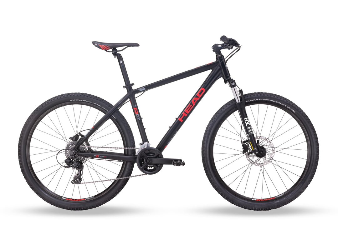 head trekkingrad HEAD Unisex – Erwachsene Troy 2.0 Mountainbike, matt schwarz/rot, 46 –  Testberichte aus Berlin