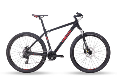 HEAD Unisex – Erwachsene Troy 2.0 Mountainbike, matt schwarz/rot, 46