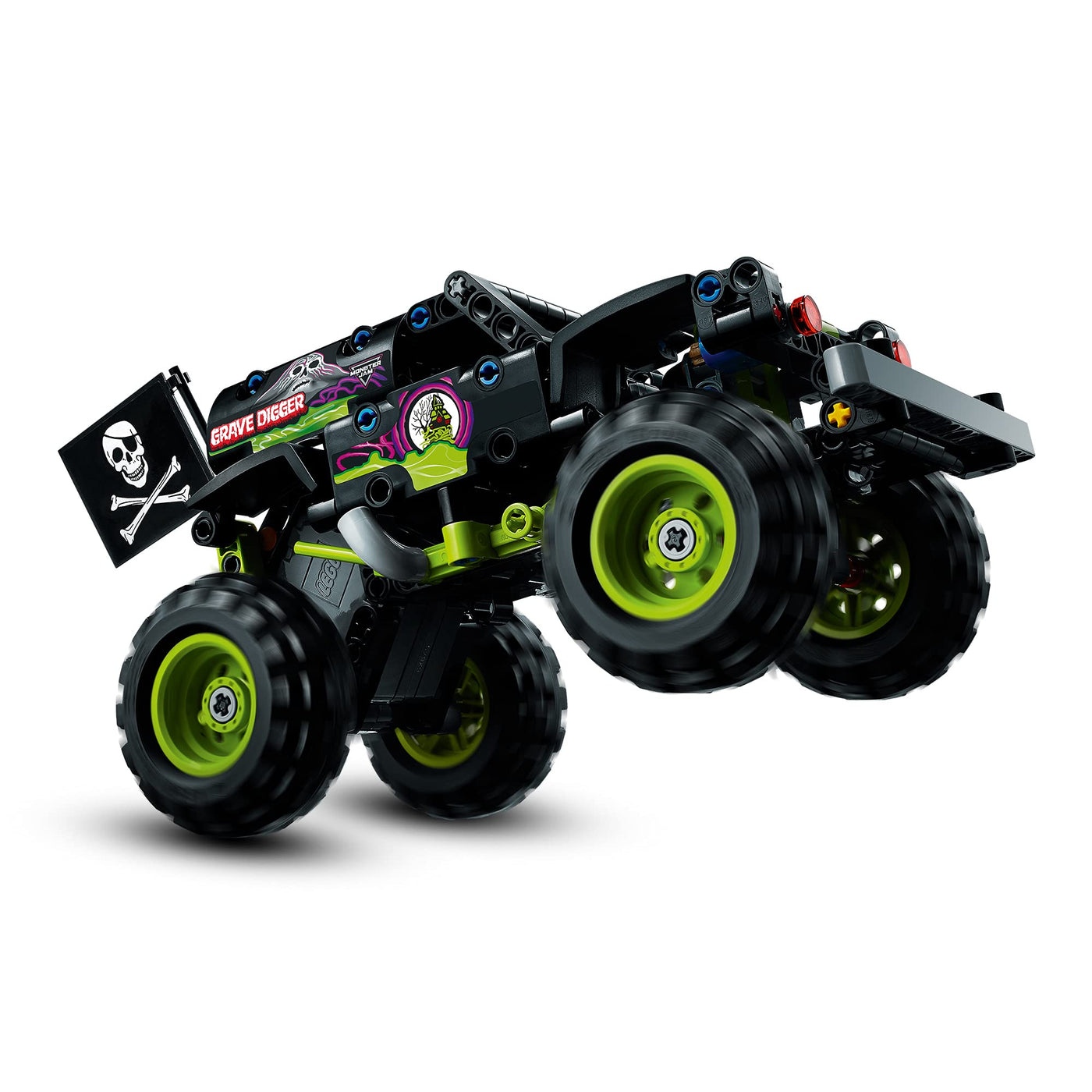 LEGO 42118 Technic Monster Jam Grave Digger Truck, Gelände-Buggy, 2in1 Auto-Set, Spielzeugauto mit Rückziehmotor, Geschenk für Kinder, Jungen und Mädchen ab 7 Jahren