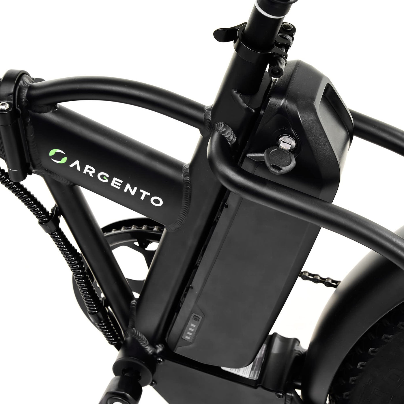 Argento Mini Max GT 250W Motor 615WH Klappbar E-Fahrrad, 20-Zoll Rad Größe, Rot/Schwarz