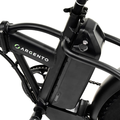 Argento Mini Max GT 250W Motor 615WH Klappbar E-Fahrrad, 20-Zoll Rad Größe, Rot/Schwarz