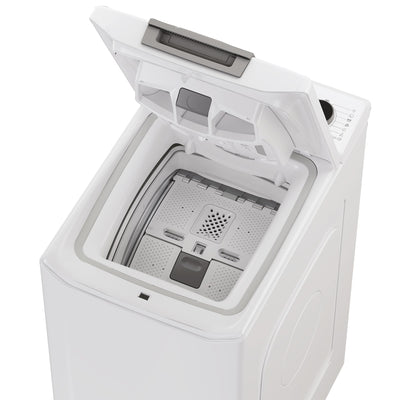 Hoover Toplader Waschmaschine THOS476TM5-S 7 kg I Smarte Bedienung mit Wi-Fi und Bluetooth I Nachlegefunktion I Mix Power System I 1400 U/min Schleuderdrehzahl I Weiß