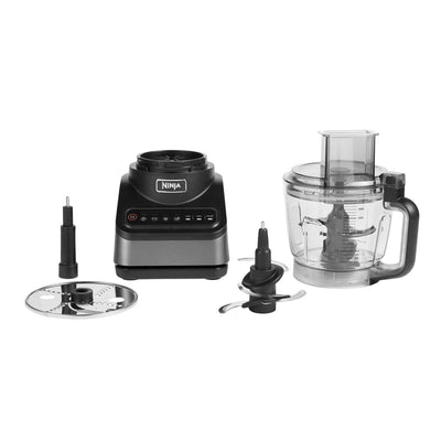 Ninja Küchenmaschine mit 4 Programmen; Hacken, Pürieren, Schneiden, Mischen & 3 manuellen Geschwindigkeiten, 2,1L Schüssel, Hack-, Schneide- & Teigmesser, 850W, spülmaschinenfest, Schwarz BN650EU