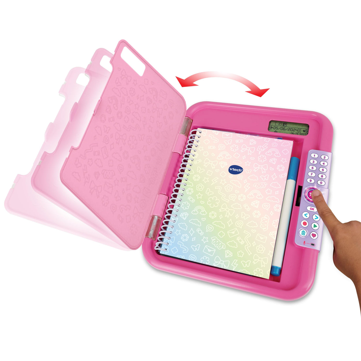 Vtech KidiSecrets – Magic Voice 365 – Das 2-in-1 Tagebuch für Sprachaufnahmen, kreative Spiele und persönliche Erinnerungen – Für Kinder von 6-12 Jahren