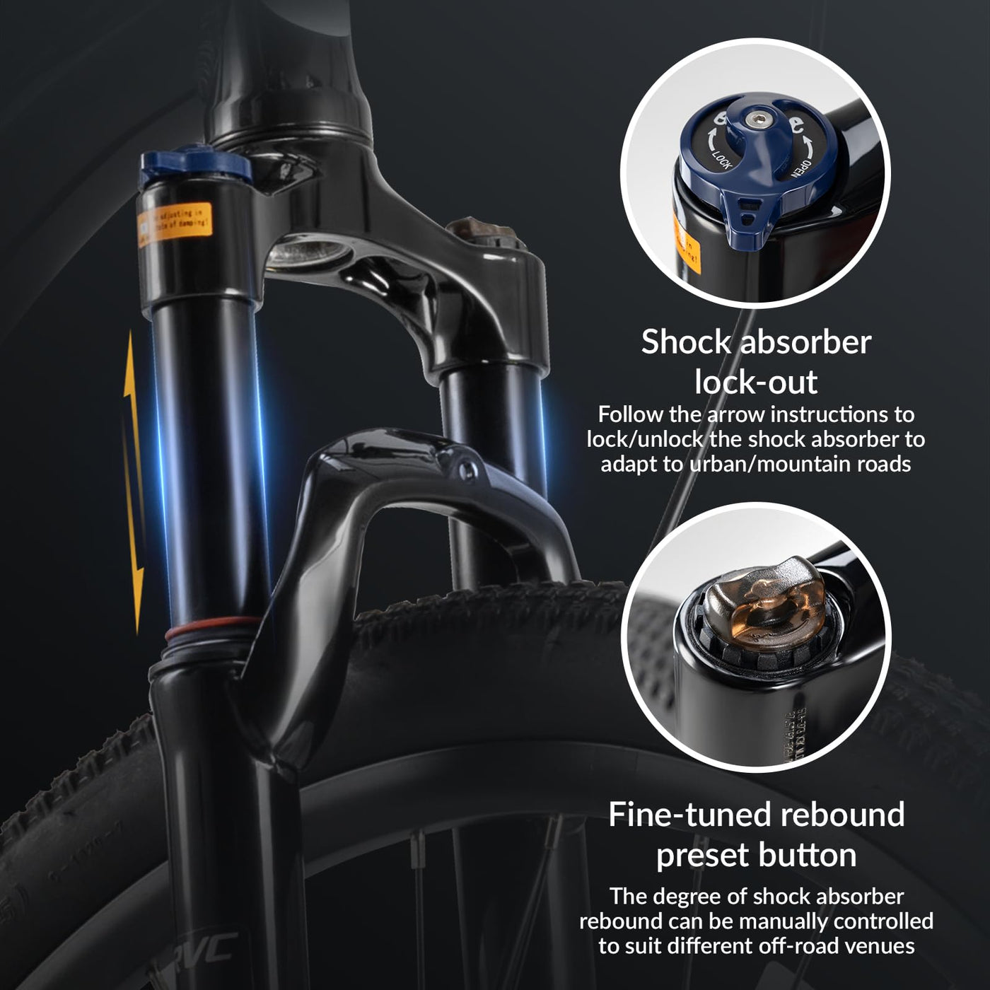 ROCKBROS MT·200 27,5 Zoll Mountainbike, Scheibenbremse Aluminium Fahrrad mit Altus M310 24 Gang Schaltung, 16/18/21 Zoll Rahmen für Herren und Damen Silber