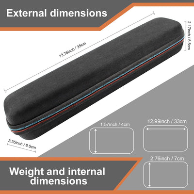 Hartschalen-Tragetasche, kompatibel mit Epson Workforce ES-50/ES-55R/ ES-60W/ES-65WR/DS-30/DS-70/DS-80W und Epson RapidReceipt RR-60/70W tragbarem Dokumentenscanner