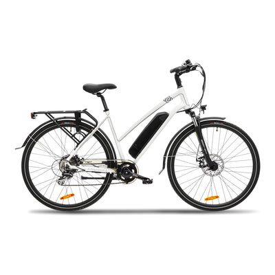 VecoCraft Athena E-Bike, e Bike Damen 28". Trekking Elektrofahrrad Herren Damen mit 36V 13Ah Akku, 250W-Heckmotor und 8-Gang-Getriebe, mit LCD Display, ebike Damen 28 Zoll
