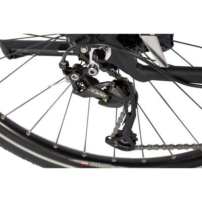 Airtracks Herren Trekking Fahrrad 28 Zoll Trekkingbike TR.2830 Trekkingrad Bike City 24 Gang Shimano ALIVIO RD-M3100 SGS Kettenschaltung Nabendynamo Schwarz Matt - Herren 56cm Körpergröße 175-185cm