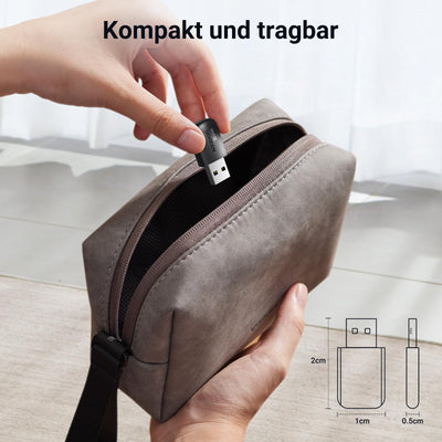UGREEN WLAN Stick AX900 WiFi 6 Primär WLAN Adapter PC Dual Band 2,4G/5GHz, Internet Stick mit eingebauter Treiber, WPA2-PSK Verschlüsselung, Kompatibel mit Windows 11/10.