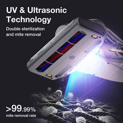 Jimmy BX7 Pro Milbensauger 700W Leistungsstark Matratzenreiniger mit UV-C-Licht, Hausstaubmilben Sensor,Ultraschall Funktion,16Kpa Absaugung Handstaubsauger für Matratze Sofa Bett