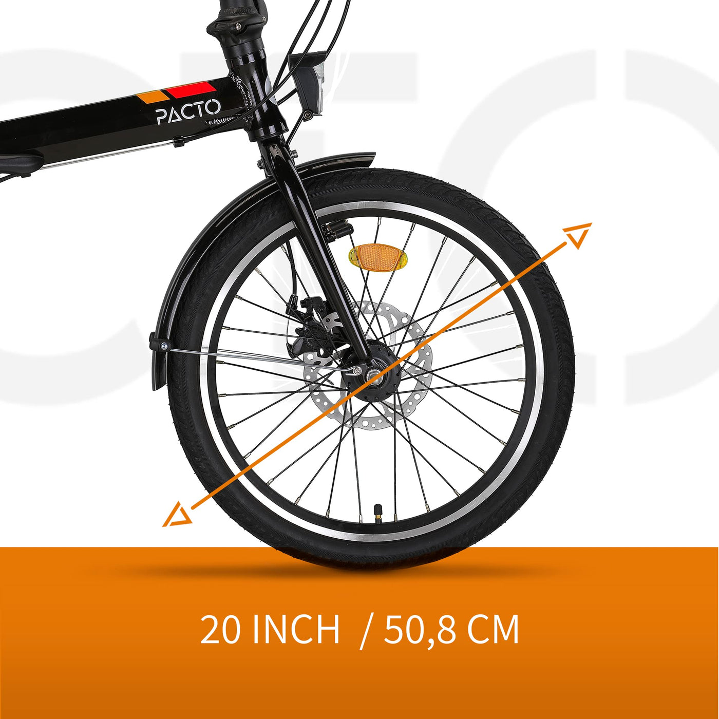 PACTO Four - Hollandrad Hochwertiges Klappfahrrad 27cm Aluminiumrahmen Bike 20 Zoll Aluminiumräder Bicycle, 6 Speed Shimano Gänge Faltrad Klapprad Fahrrad Klappfahrrad Für Erwachsen
