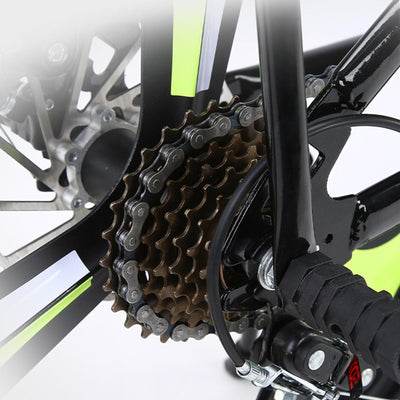 Mountainbike 24 Zoll 6 Gang Doppelscheibenbremse Doppelstoßdämpfer Jugendsportrad C,22-inch