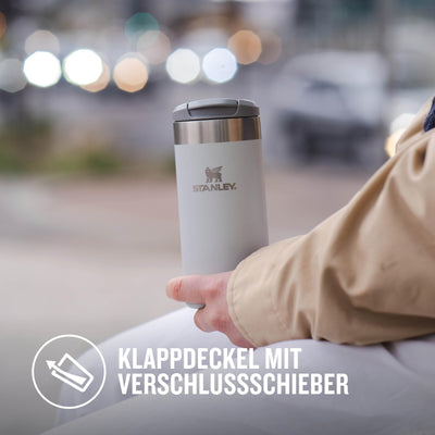 Stanley Aerolight Transit Thermobecher 0.35L - Hält 4 Stunden Heiß - Spülmaschinenfest - Kaffeebecher To Go Auslaufsicher - Kompatibel mit gängigen PKW-Getränkehalterungen - Thermosflasche - Rose