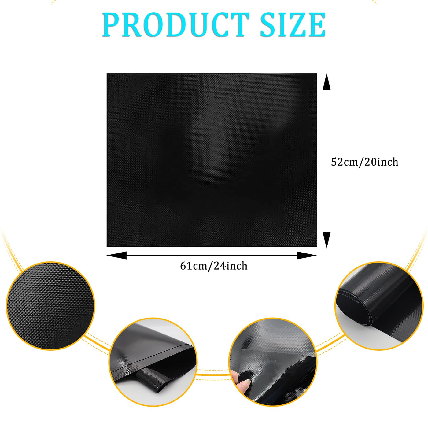 sotode 52x61cm Induktionskochfeld Schutzmatte Große Induction Cooker Silikonmatte Induktion Herdschutz Matte Induktion schutzmatte Wärmeisolierte Pad für Induktionsherd