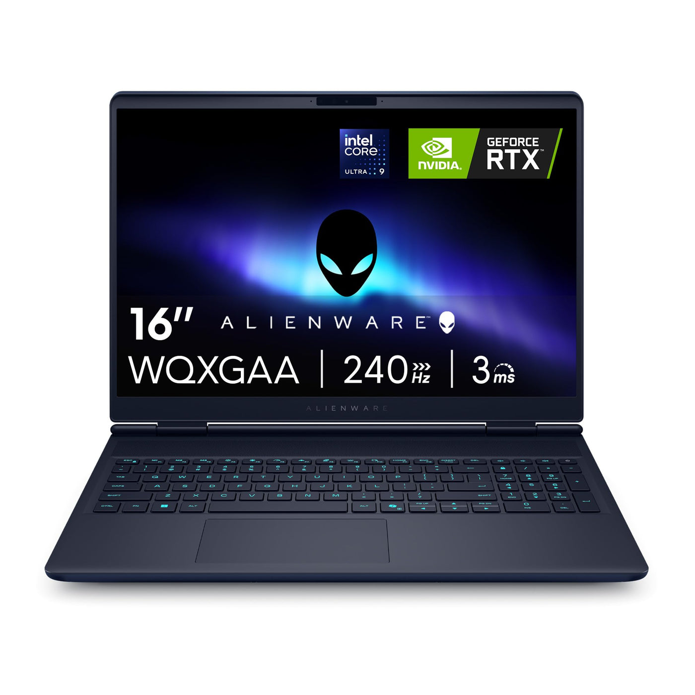 Alienware 16x Aurora Gaming Laptop AC16251 16" WQXGA 240Hz G-Sync Display, Intel Core Ultra 9 275HX Series 2, Nvidia Geforce RTX 5070, 32GB RAM, 1TB SSD, Windows 11 Home, AlienFX RGB QWERTZ Tastatur