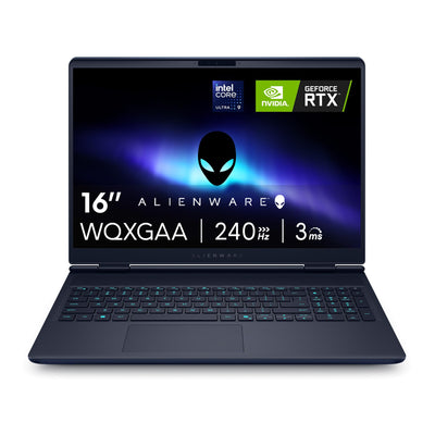 Alienware 16x Aurora Gaming Laptop AC16251 16" WQXGA 240Hz G-Sync Display, Intel Core Ultra 9 275HX Series 2, Nvidia Geforce RTX 5070, 32GB RAM, 1TB SSD, Windows 11 Home, AlienFX RGB QWERTZ Tastatur