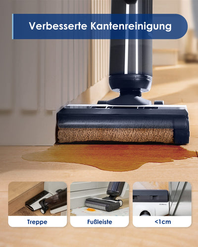 Tineco Floor One S5 Smart Nass-Trocken-Sauger mit iLoop Technologie, All-in-One-Nass Trockensauger Kabellos mit Dual-Tank-Design | Selbstreinigung LED-Display für Harte Boden, Tierhaare