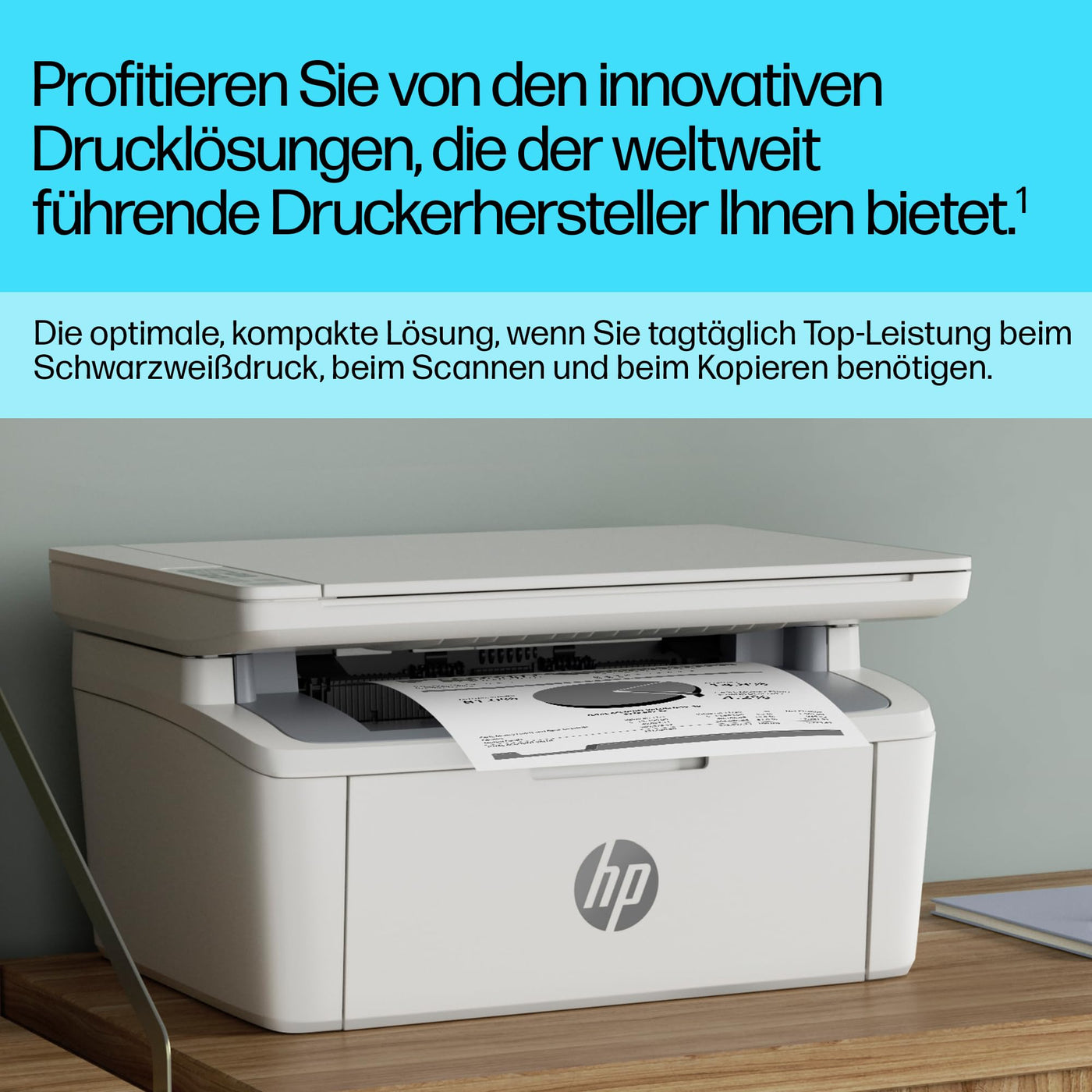 HP LaserJet MFP M140w Multifunktions-Laserdrucker, Monolaser, Drucker, Scanner, Kopierer, Duplex-Druck, DIN A4, WLAN, Airprint, Schwarz-weiß-Drucker