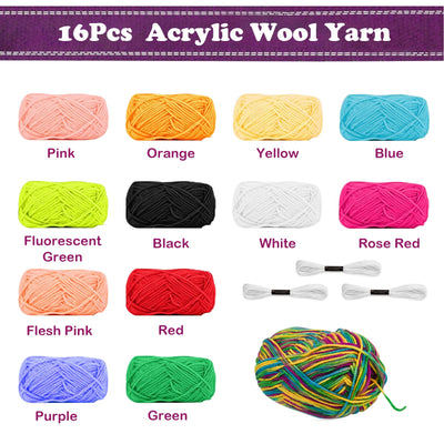 LYKTRIX Webrahmen Kinder,Holz Webstuhl Set, Weben für Kinder von 4–12 Jahren, Ein Perfekter Schulwebrahmen für Schüler und Anfänger, Enthält Genug Garn zum Stricken