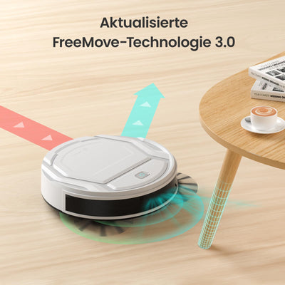 LEFANT Saugroboter mit Fernbedienung, 2200Pa Staubsauger Roboter, 120Mins Max, WLAN Roboterstaubsauger, Selbstaufladend, App/Alexa, Ideal für Tierhaare, Teppich, Hartboden 210P Weiß