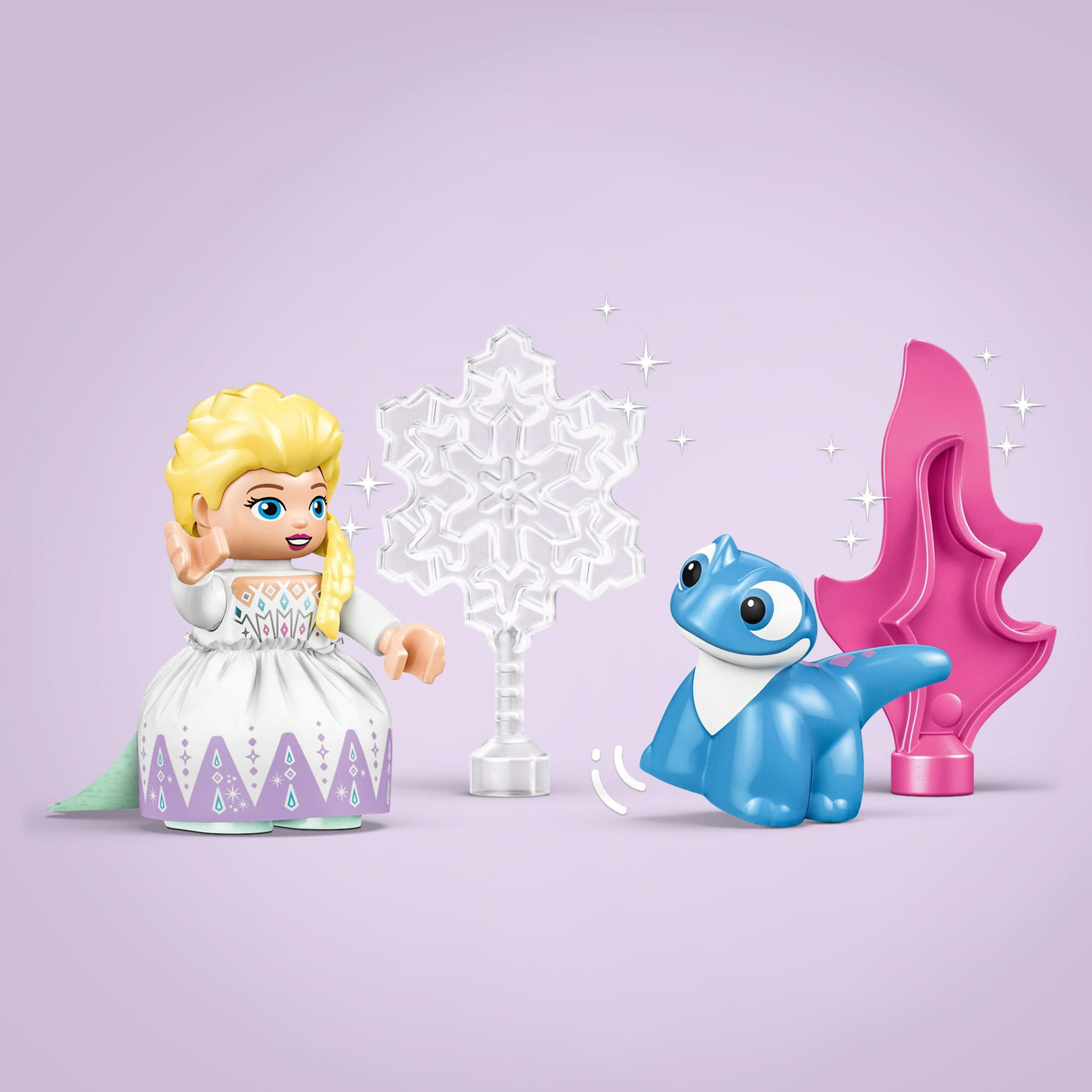 LEGO DUPLO Disney ELSA und Bruni im Zauberwald - Lernspielzeug zu Die Eiskönigin 2 für Kleinkinder ab 2 Jahren - Spielzeug Mädchen & Jungen – 4 Figuren mit ELSA Minifigur – Kinder Geschenk – 10418