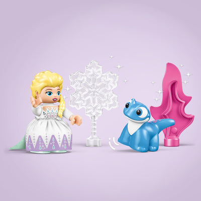 LEGO DUPLO Disney ELSA und Bruni im Zauberwald - Lernspielzeug zu Die Eiskönigin 2 für Kleinkinder ab 2 Jahren - Spielzeug Mädchen & Jungen – 4 Figuren mit ELSA Minifigur – Kinder Geschenk – 10418
