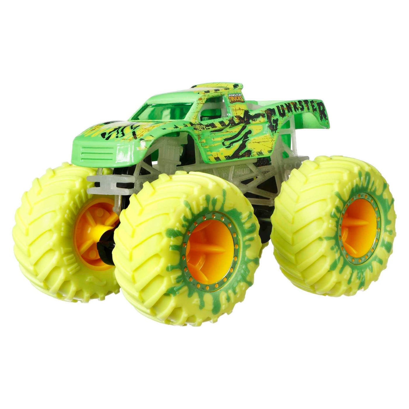 Hot Wheels Monster Trucks - Multipack mit Leuchteffekt im Dunkeln, 10 Fahrzeuge im Maßstab 1:64, 5 Monster Trucks und 5 Fahrzeuge für Sammler und Kinder, HCB57