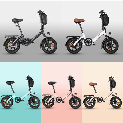 Bodywel T16PRO Mini E Bike 14 Zoll faltbar Elektrofahrrad 250W 36V/7.8Ah Akku mit APP Funk für Herren Damen,Reichweite Max 45 km (Schwarz+Rückpacktrager)