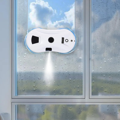 Kanbihao Fensterputzroboter Elektrisch, Automatischer Fensterreiniger Roboter Mit Fernsteuerung Und 10 Reinigungspads, Intelligente Fensterroboter Zum Reinigen Gerahmtem Glas, Weiß