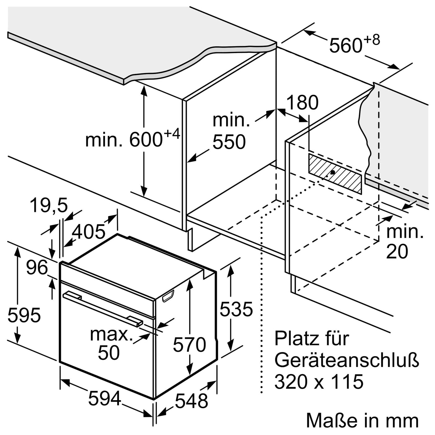 Siemens HB517GBS3, iQ500, Einbau-Backofen 60 x 60 cm, Hydrolytische Reinigungshilfe, lightControl für intuitive Bedienung, 3D Heißluft, cookControl10 Automatikprogramme, Schnellaufheizung, softMove