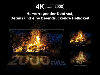 TCL 50Q7C 50 Zoll QD-Mini LED Fernseher, 4K HDR Premium 2000, Smart TV unterstützt durch Google TV (Dolby Vision IQ & Atmos, HVA-Panel, 144Hz Motion Clarity Pro, Freihändige Sprachsteuerung)