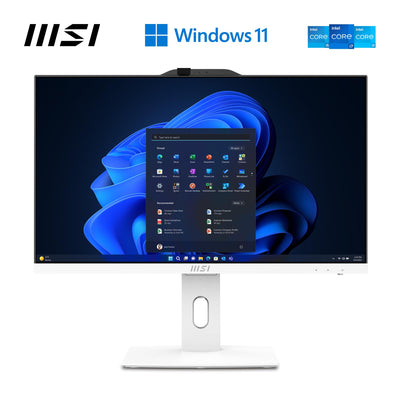 MSI PRO AP242P 14M-634DE AIO Desktop PC, 23,8 Zoll FHD IPS 100 Hz Bildschirm, i7-14700, 16 GB DDR5 RAM, 512GB PCIe NVMe SSD, WiFi 6E, Webcam - Tastatur, Maus, Windows 11 Pro - weiß