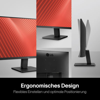 LG Full HD Monitor 24MR400-B.AEUQ - 24 Zoll, IPS Panel, FreeSync, VESA FDMI, 100Hz, Schwarz