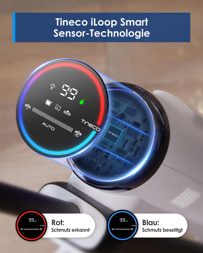 Tineco Floor ONE S5 STEAM Smart Nass-Trocken-Staubsauger, Nass Trockensauger mit LED Anzeige iLoop Selbstreinigung Wischsauger Dampfreiniger für Hartböden, Klebrige Verschmutzungen