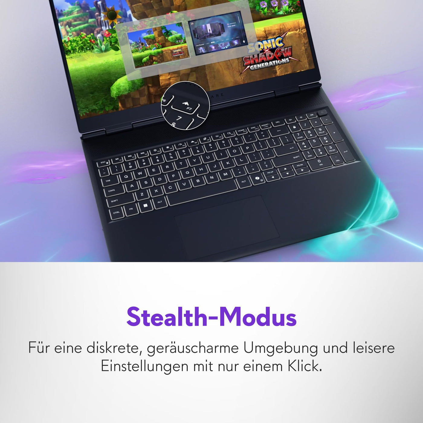 Alienware 16 Aurora Gaming Laptop AC16250 16" WQXGA 120Hz 100% sRGB Display, Intel Core 7 240H Series 2, NVIDIA GeForce RTX 5060, 16GB RAM, 1TB SSD, Windows 11 Home, Weiß beleuchtete QWERTZ-Tastatur
