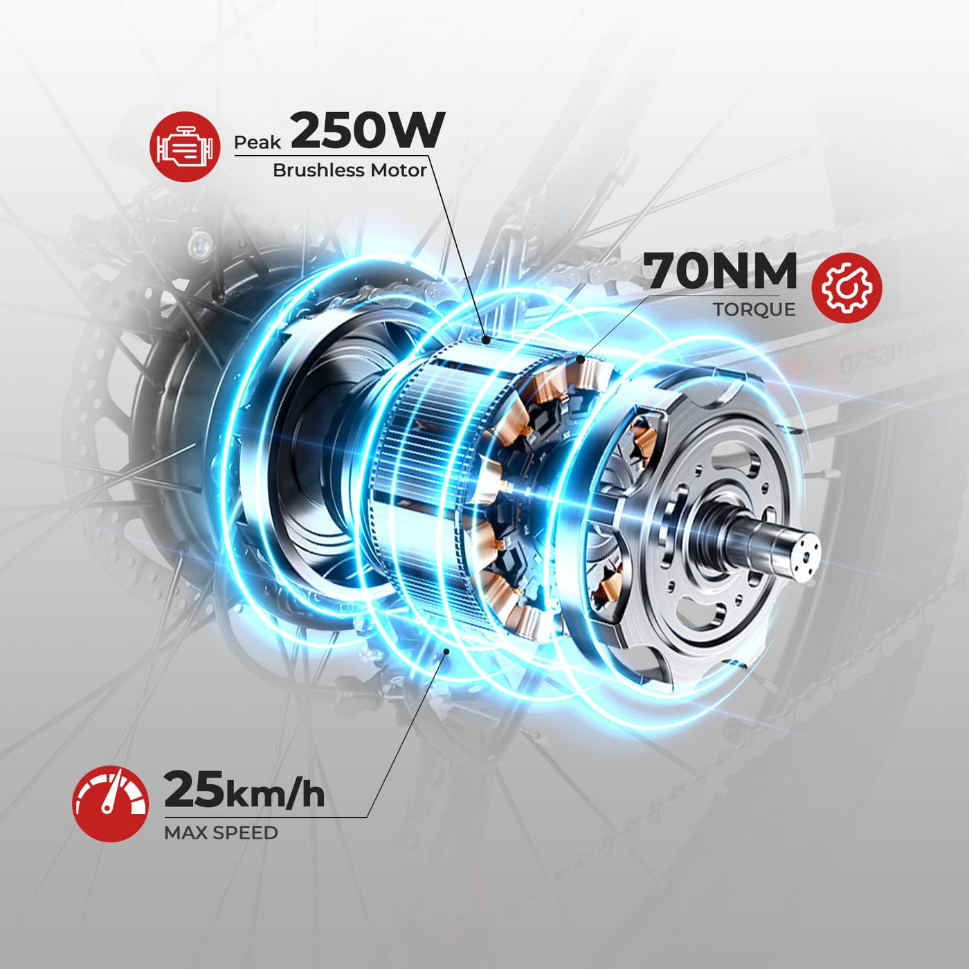 SAMEBIKE SY26 26-Zoll-Mountainbike (Blau)