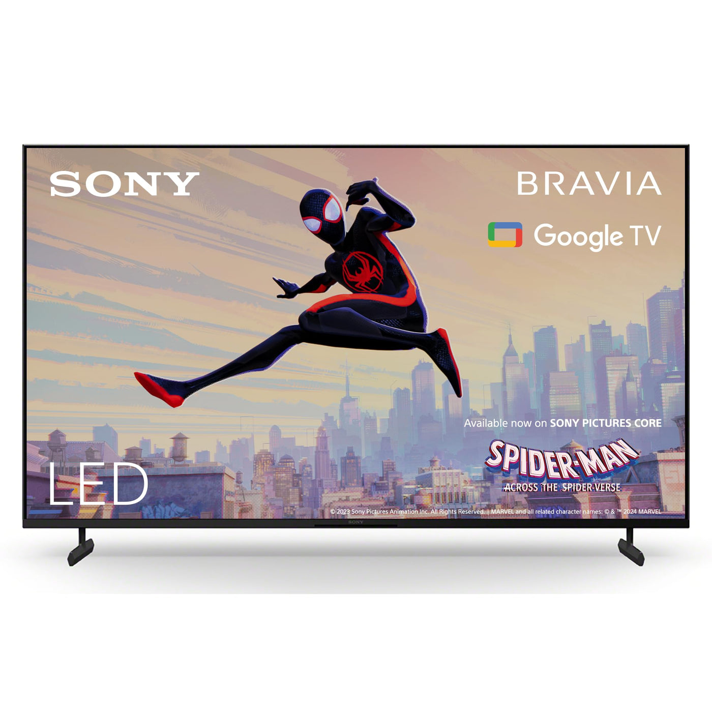 Sony BRAVIA, KD-55X80L, 55 Zoll Fernseher, LED, 4K HDR, Google TV, Smart TV, Works with Alexa, BRAVIA CORE, TRILUMINOS PRO, HDMI 2.1, Gaming-Menü mit ALLM