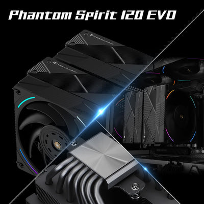Thermalright Phantom Spirit 120 EVO CPU Luftkühler, 7 Heatpipes CPU-Kühler, Dual 120mm TL-K12 PWM Lüfter, AGHP 4.0 Technologie, S-FDB Lager, für AMD AM4 AM5/Intel 1851/1700/1150/1151/1200, PC-Kühler