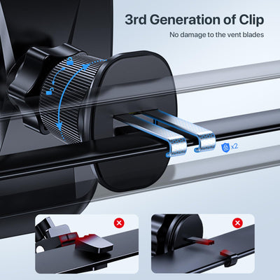 Miracase Handyhalterung Auto[Verbesserter Saugnapf&Metall-Doppelhaken] Handyhalter Auto Lüftung Armaturenbrett Windschutzscheibe, KFZ Handy Halterung für iPhone Samsung Galaxy Alle Smartphones