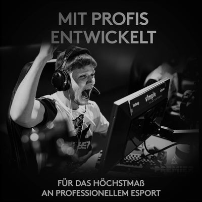 Logitech G PRO X SUPERLIGHT kabellose Gaming-Maus mit HERO 25K Sensor, Ultra-leicht mit 63g, 5 programmierbare Tasten, 70 Stunden Akkulaufzeit, PTFE-Füße ohne Zusatzstoffe, PC/Mac - Schwarz