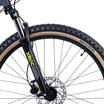 S'Cool Xroc Disc Alloy 26R 24S Kinder Mountain Bike (40cm, Grau/Gelb)