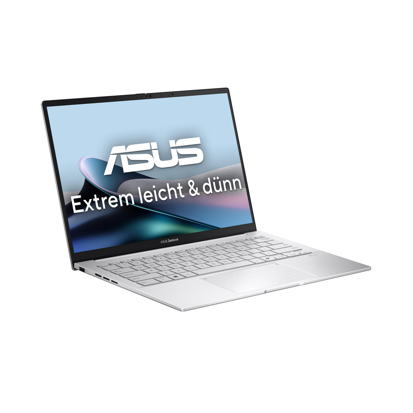 ASUS Zenbook 14 UX3405CA Laptop | Copilot+ PC | 14" WUXGA 16:10 OLED Display | Intel Core Ultra 7 255H |16 GB RAM | 1 TB SSD | Intel Arc | Win11 Home | QWERTZ Tastatur | Silver