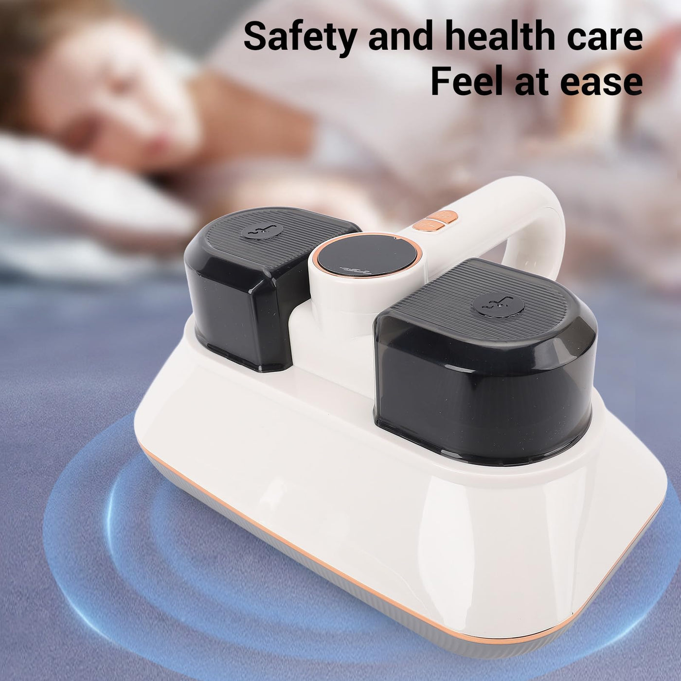YUYTE Starker Saugbett-Staubsauger, Tiefenreinigung, 100 W, 200 Ml, Matratzenreiniger für Sofa, Teppich, mit 253,7 Nm Licht, Großes Staubbehälter-Design, Breite Öffnung, Einfache