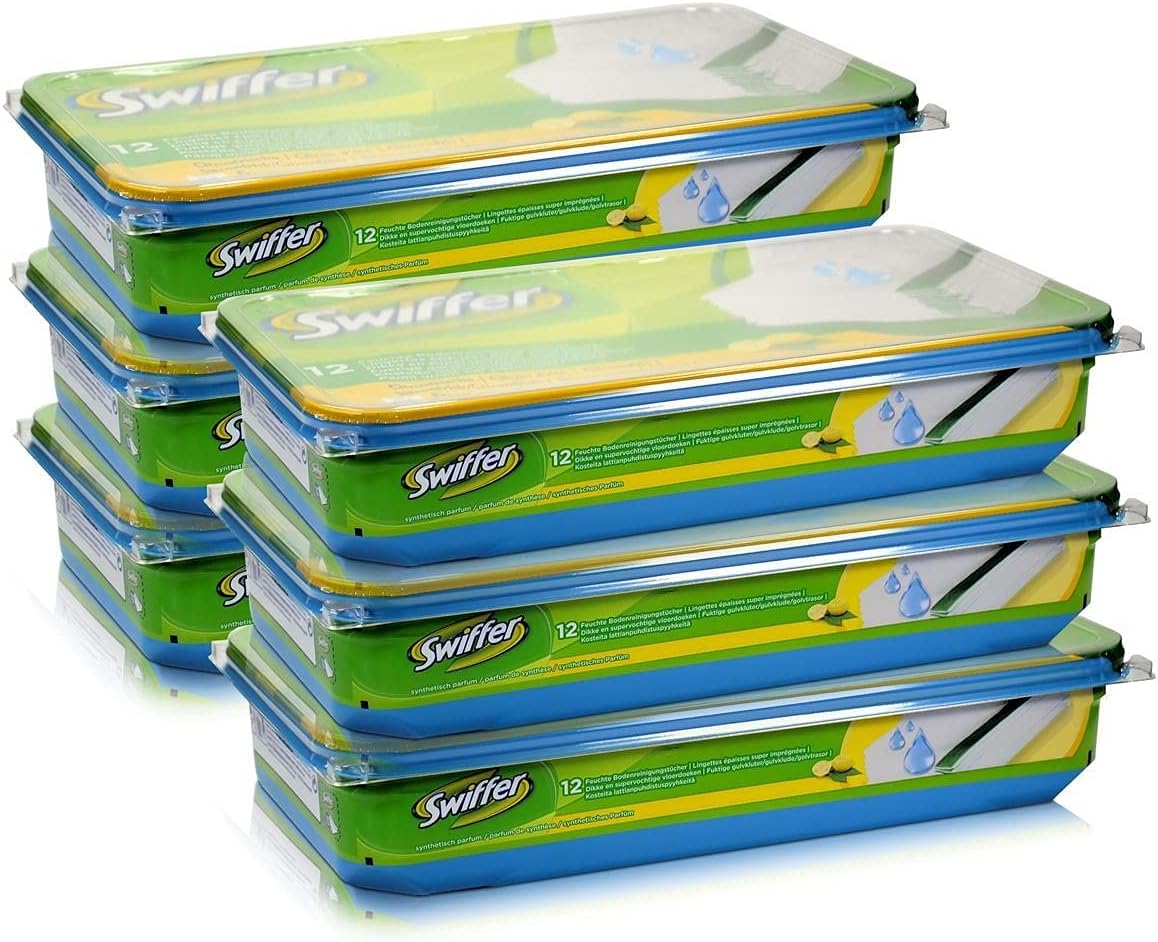 3x Swiffer Wet Wischtücher Nachfüllpackung 24 Tücher
