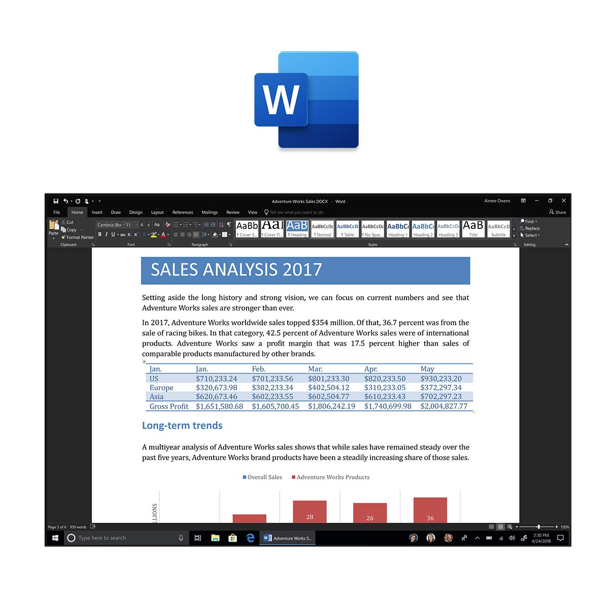 Microsoft Office 2019 Home & Student multilingual | 1 PC (Windows 10) / Mac, Dauerlizenz | Box