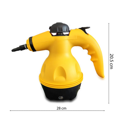 Retoo Dampfreiniger, Handgerät, Handheld mit 450 ml Tank, 900 W Handdampfreiniger, Geeignet für Polstermöbel, Küche, Boden, Fenster, Teppiche, Gelb
